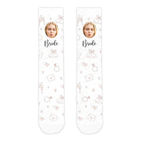 Bridal Party Personalised Face Cosy Socks