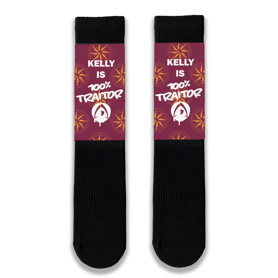 Personalised Name The Traitors Adult Socks